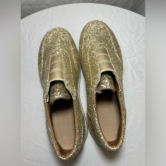 Gold Glitter Tennis Shoes/Sneakers - NWOT - Picture 8 of 10